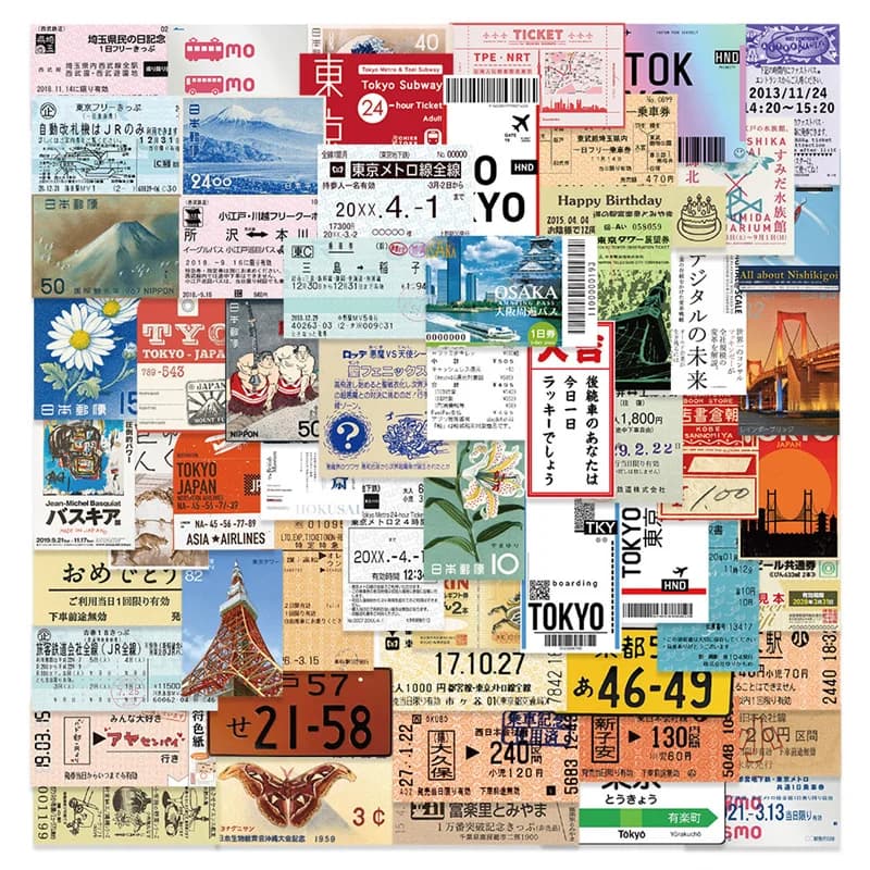 10/20/50 pezzi tutti diversi francobolli vintage adesivi Disc per scrapbooking e journaling