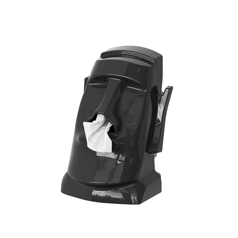 Multifunctional desktop headphone stand for home use; creative tissue box holder for the living room or bedroom