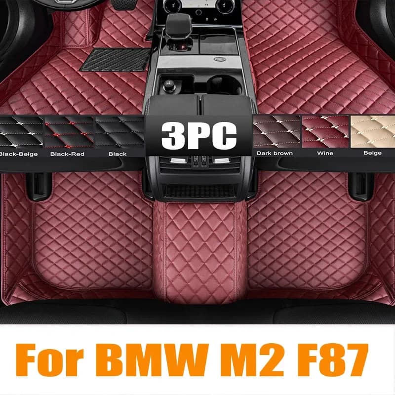 Tappetino per auto Tappetino per BMW M2 F87 2016 ~ 2021 5 posti Tappetini per auto Cubre Pisos Para Autos Car automotive trim 0601