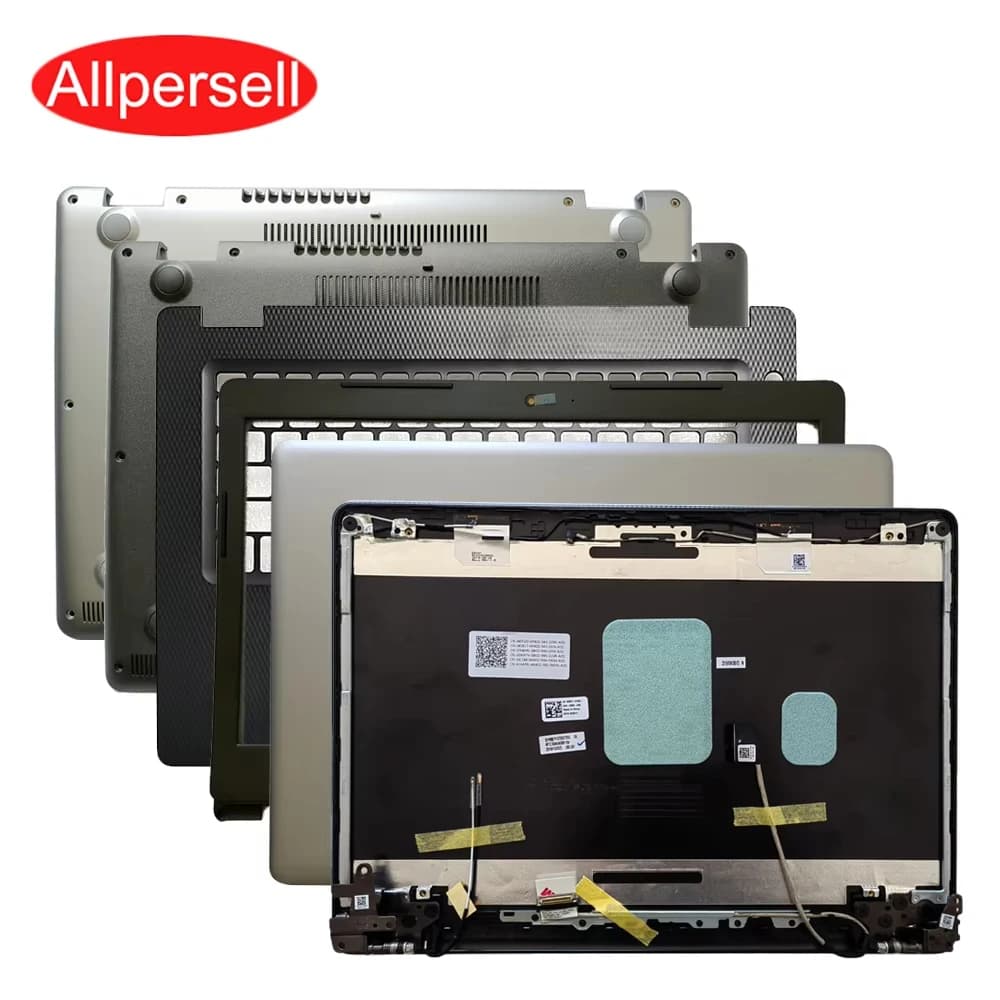 Copertura superiore inferiore per Inspiron 14 3480 3481 3482 copertura superiore del computer portatile telaio schermo custodia posteriore lunetta poggiapolsi cerniera guscio inferiore