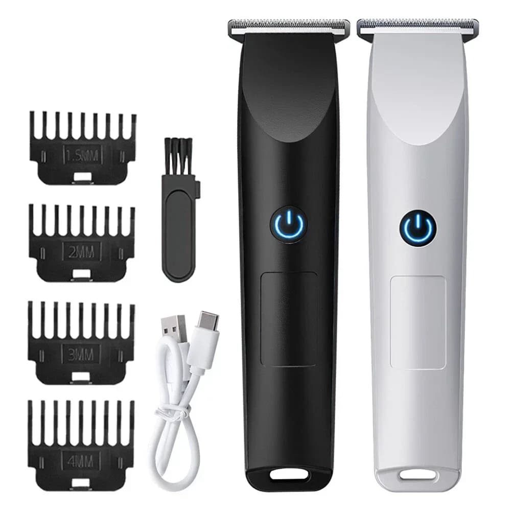 Tagliacapelli Elettrico da Uomo, Rasoio per Barba, Trimmer, Macchina per Rasatura Ricaricabile USB