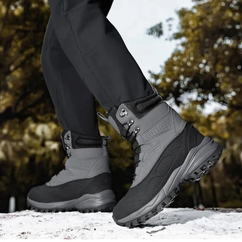 High top, large size, high-quality, warm snow boots for outdoor hiking, camping, and hiking