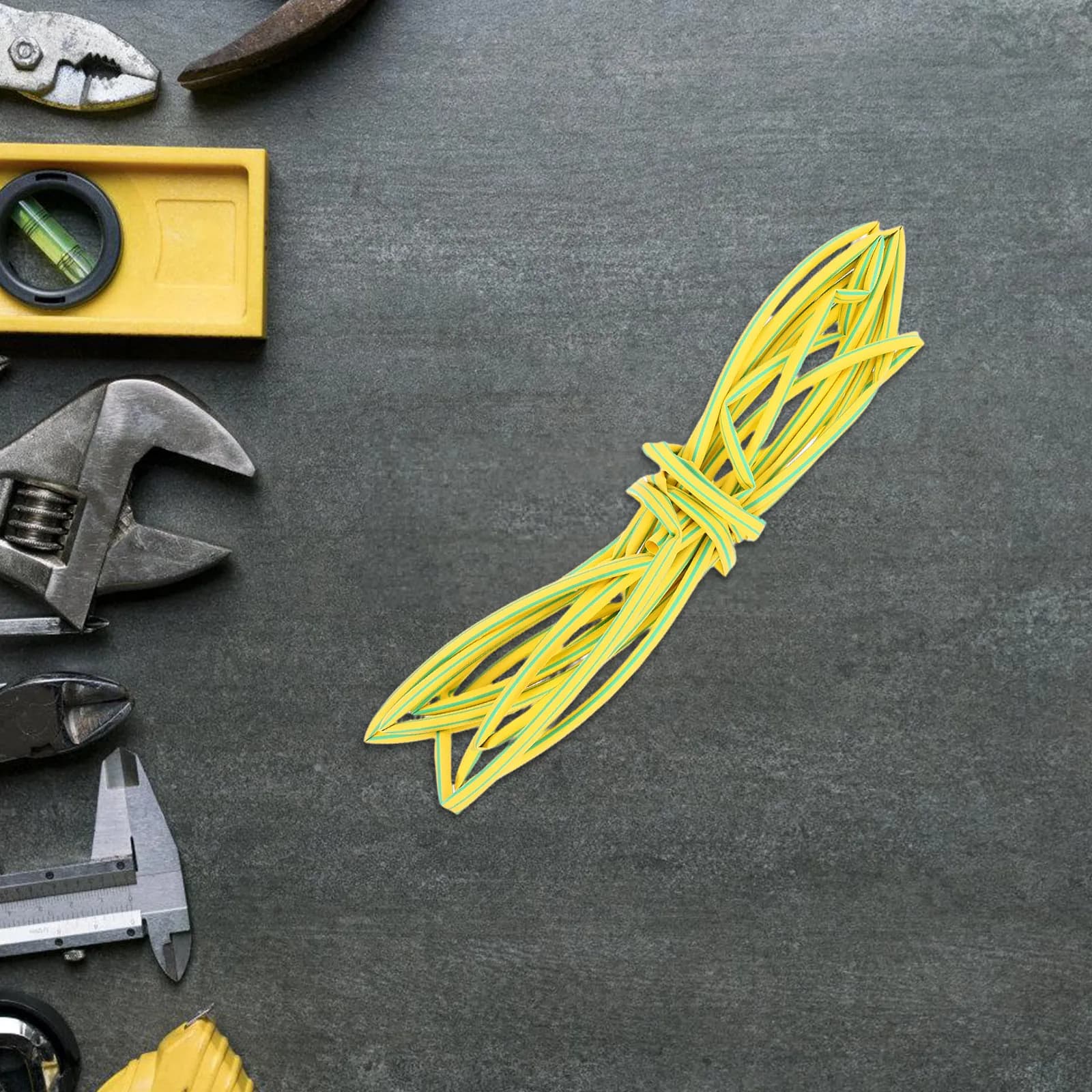 Yellow-Green Heat Shrink Tubing for Electrical Wiring Flame Resistant Wire Cover Cable Management Sleeve Outdoor Wire Protection