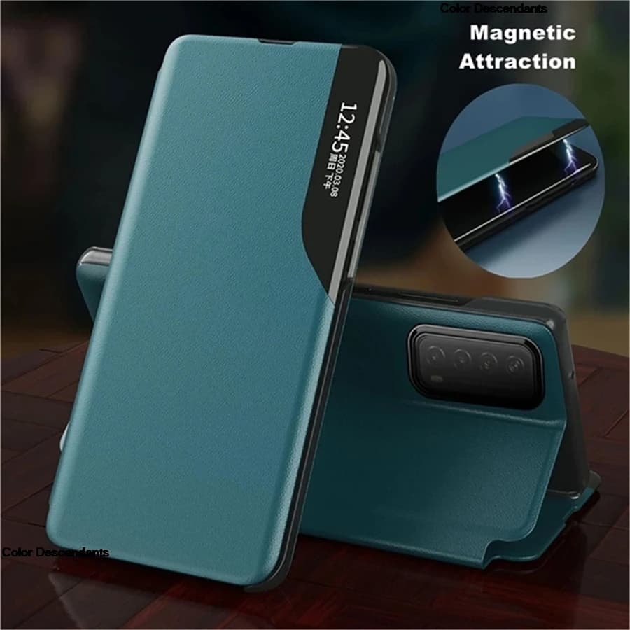 Note13 13Pro 23117RA68G View Window Smart Flip Case For Xiaomi Redmi Note 13 Pro 4G Cover Luxury on Leather Mobile Phone Shell