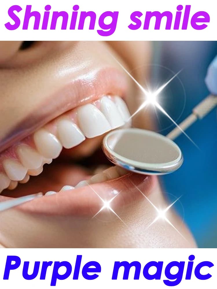 Dentifricio viola Teeth whitening products Dental plaque fluorosi cleaning Prevent tooth caries Fresh oral hygiene