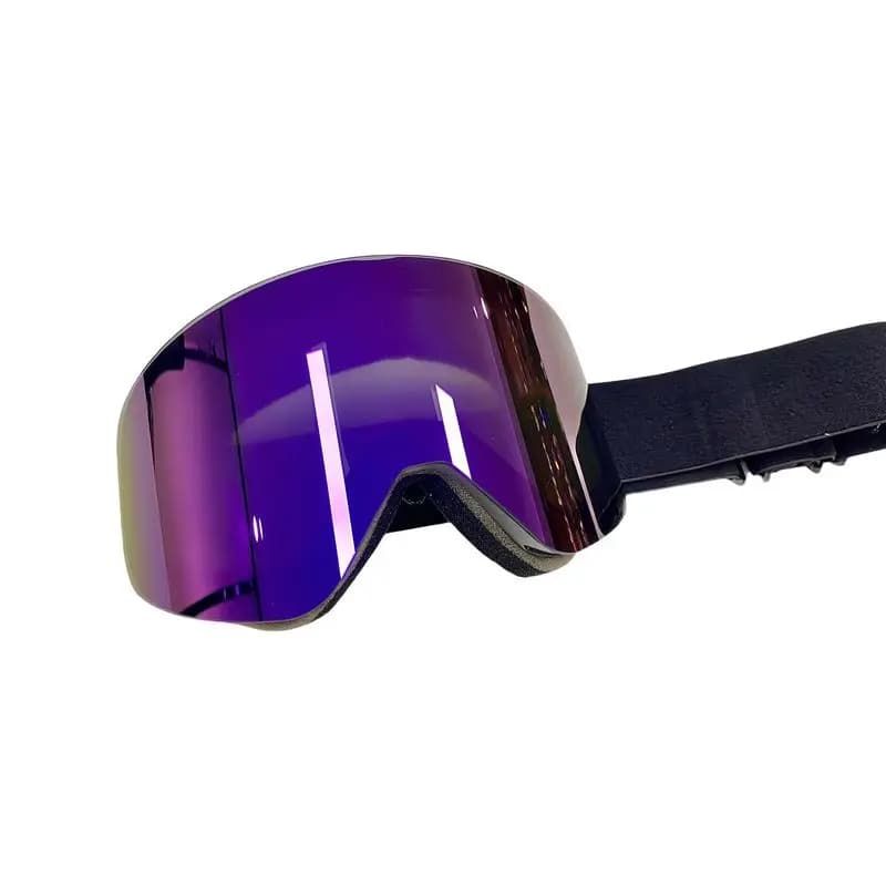 Men's and women's magnetic ski goggles, cylindrical ski glasses, anti-fog protective eyewear set