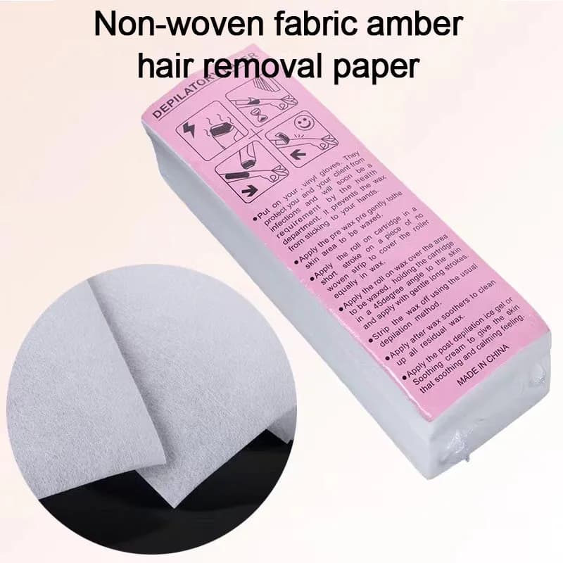 Strumento professionale per la depilazione Carta depilatoria Donna Striscia di cera Carta da barba Rotolo Ceretta Gambe lisce Epilatore non tessuto LZ01