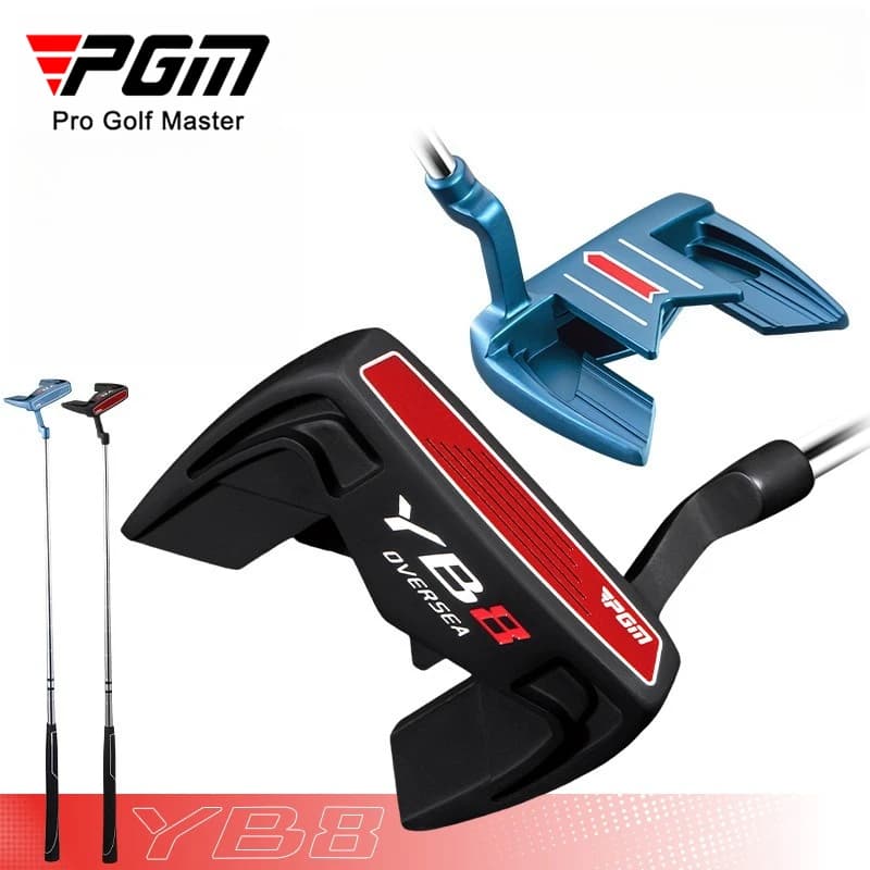Putter da golf PGM da uomo con linea di mira a freccia, stabile, a basso baricentro, ad alta capacità di correzione degli errori di allineamento TUG097
