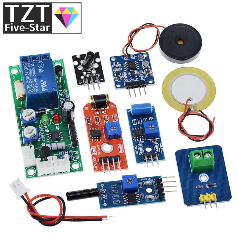 Rubinetto per scosse piezoelettriche / Piezo in ceramica / 801s Shake / SW-420 / SW18010P / SW-18015P Modulo sensore interruttore di vibrazione per Arduino