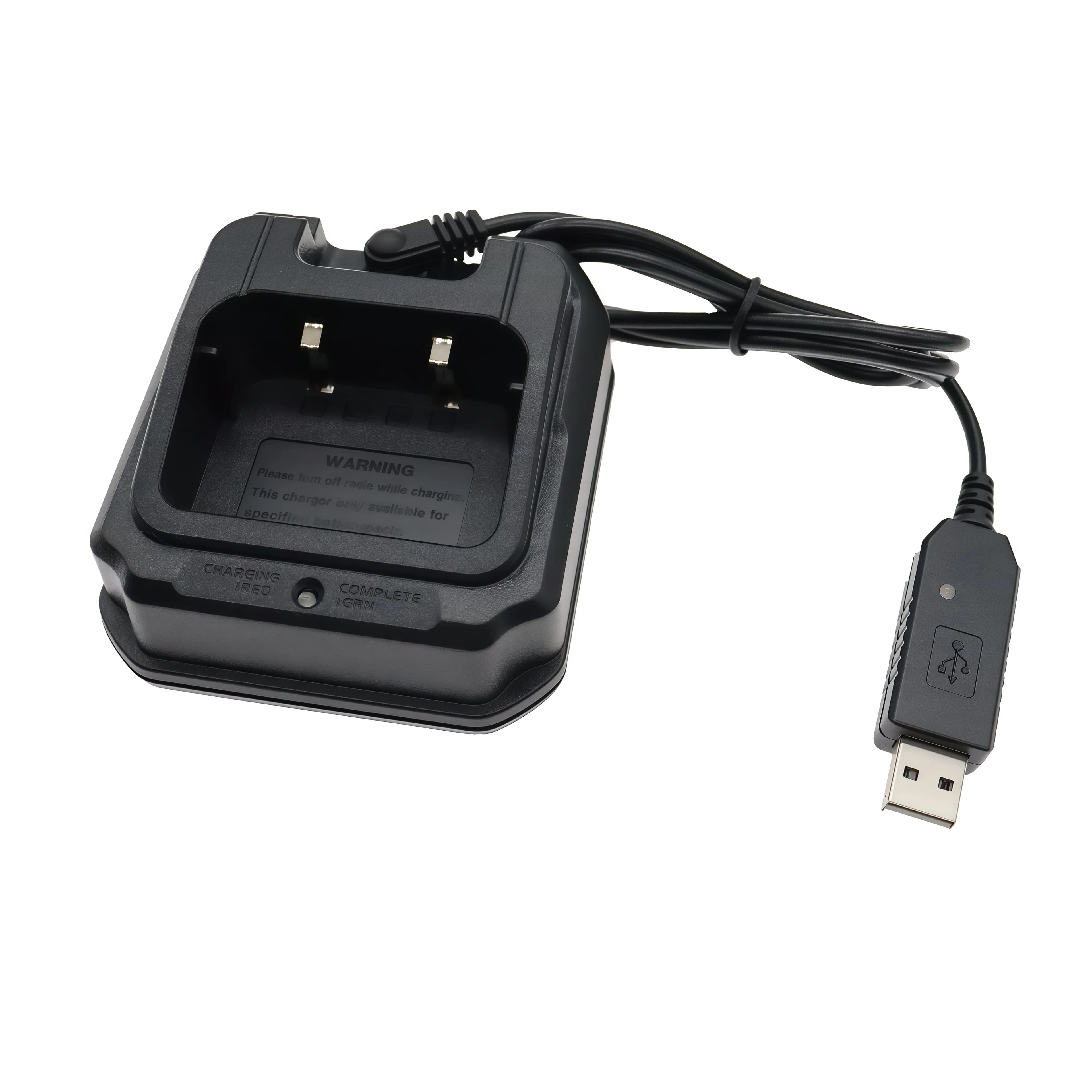 Adattatore USB Originale per Walkie Talkie Baofeng UV-9R, Caricatore da Tavolo BF-9700 UV9R Plus, Accessori per Batterie agli Ioni di Litio per Radio Bidirezionale