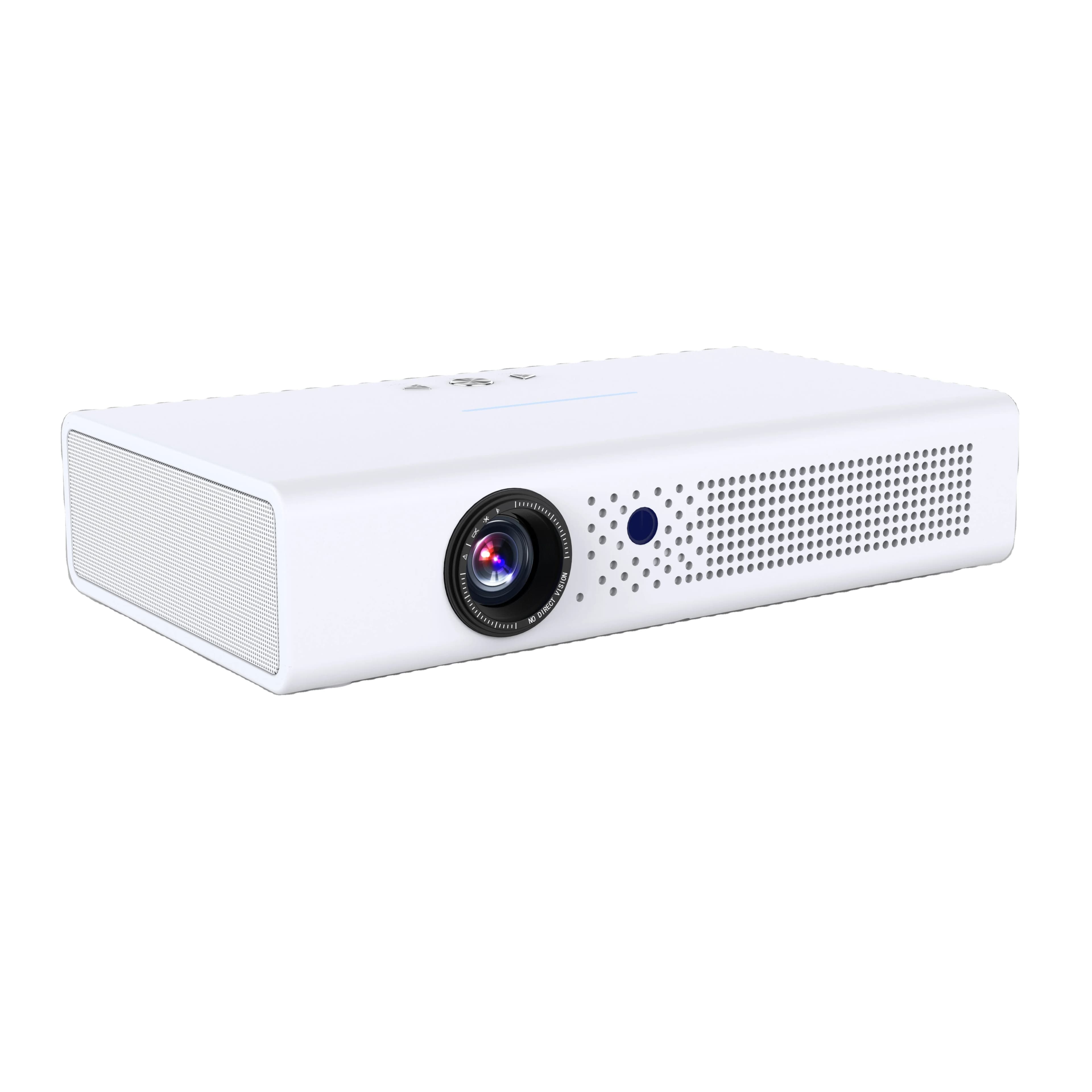 Nuovissimo Mini Proiettore Smart V6 DLP LED Android per Home Theater, 1080p 4K 60Hz DLP-LINK 3D 3800 Lumen Bianco