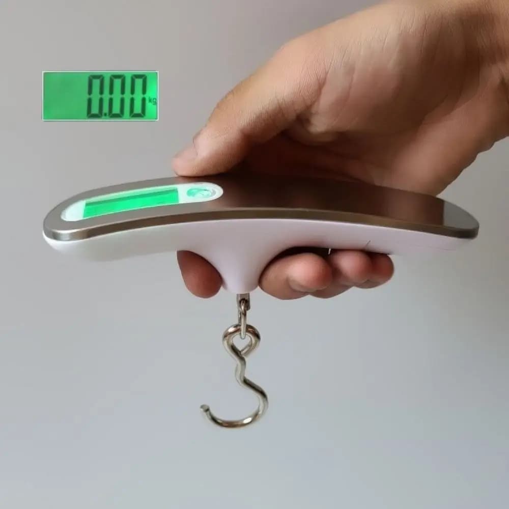 Practical LCD Display Digital Luggage Scale Hanging High Precision Baggage Weight Scale Handheld Electronic Scale Travel