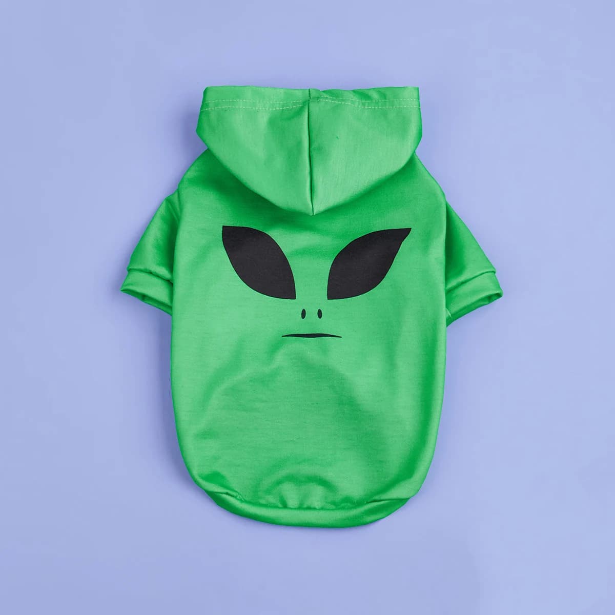 Felpa con cappuccio per cani camicie di Halloween vestiti cane Doggy Cute Alien Face Pattern vestiti per cani felpe per cani abbigliamento Cosplay comodo Pe
