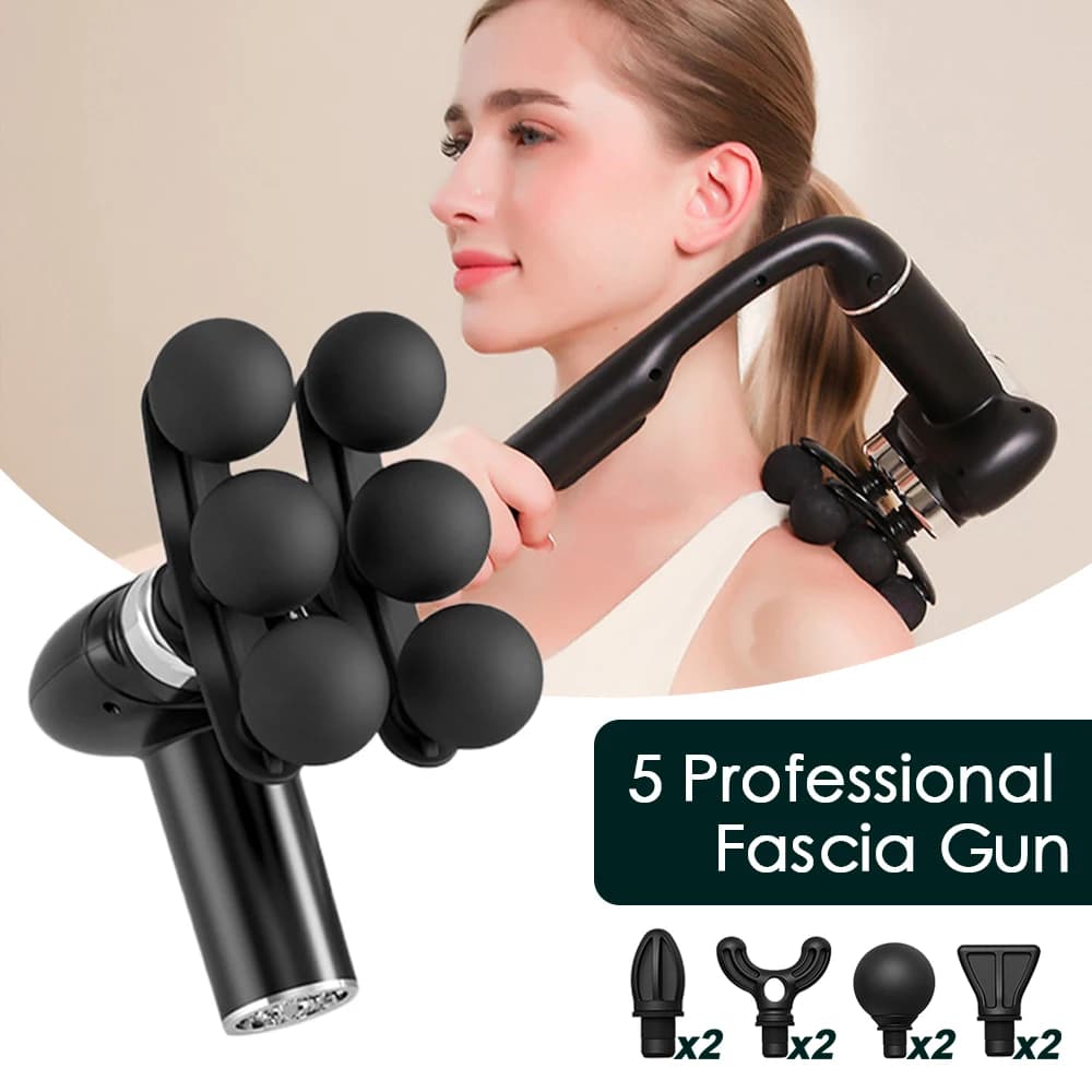 Professional Fascinating Massage Gun, Collo, Spalle, Back and Legs Massage, 6 Adjustable Levels, Muscle Relaxation