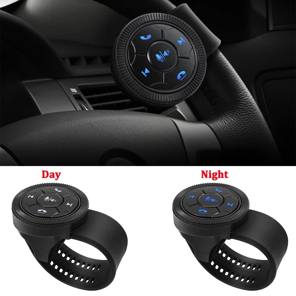 Pulsanti di controllo del volante Wireless automatico 6 tasti maniglia telecomando per Android Radio DVD GPS Multimedia Command Cars