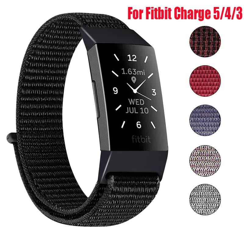 Cinturino in nylon per Fitbit Charge 5 4 Smart Watch Band Sport Donna Uomo Bracciale Sostituisci cinturino Charge4 3 SE Correa Accessorio