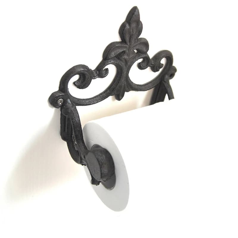 IALJ-Toilet Paper Holder Retro Wrought American Style Toilet Roll Holders Wall Mounted For Home Black Bathroom Accessories