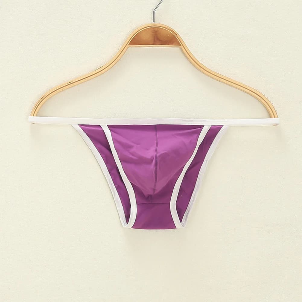 Perizoma da uomo sexy Perizoma bikini Intimo U-convesso Pouch Misto cotone Mutandine Vita bassa Slip uomo Mutande