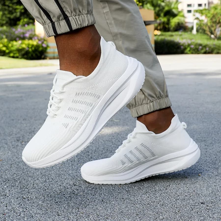 Scarpe da corsa in rete traspirante per uomo e donna, sneakers sportive leggere e ammortizzate, scarpe atletiche casual da jogging