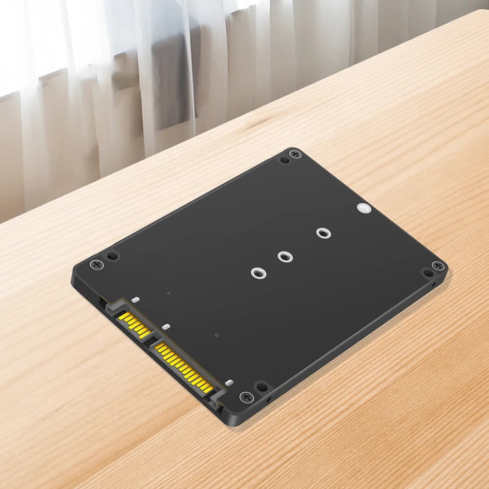 Adattatore da M.2 NGFF B Key a SATA III da 2,5 pollici, Box Esterno per SSD M.2, Case per SSD M.2 NGFF a SATA III da 2,5 pollici per Laptop