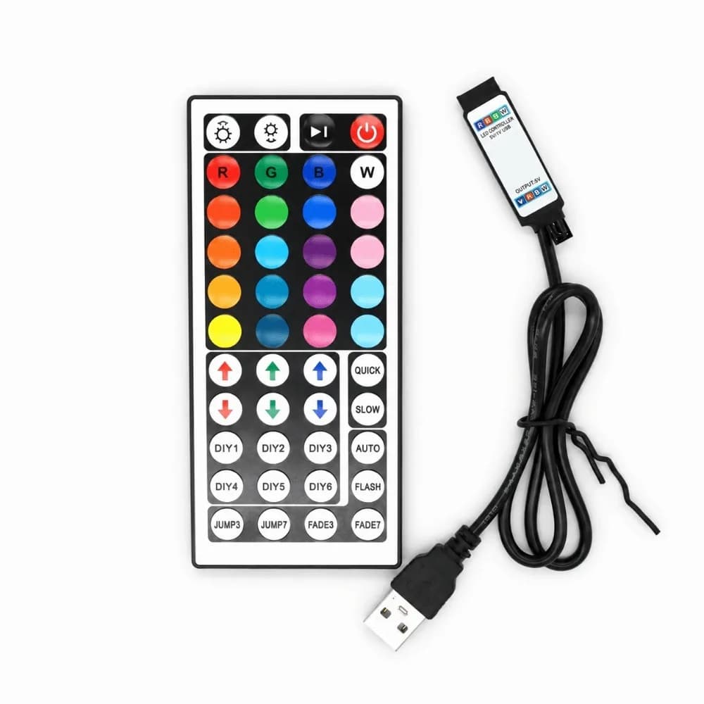 44 Keys IR Remote Control LED Strip Light Controller 4Pin USB Bluetooth APP Controller Smart RGB Controller Double Output