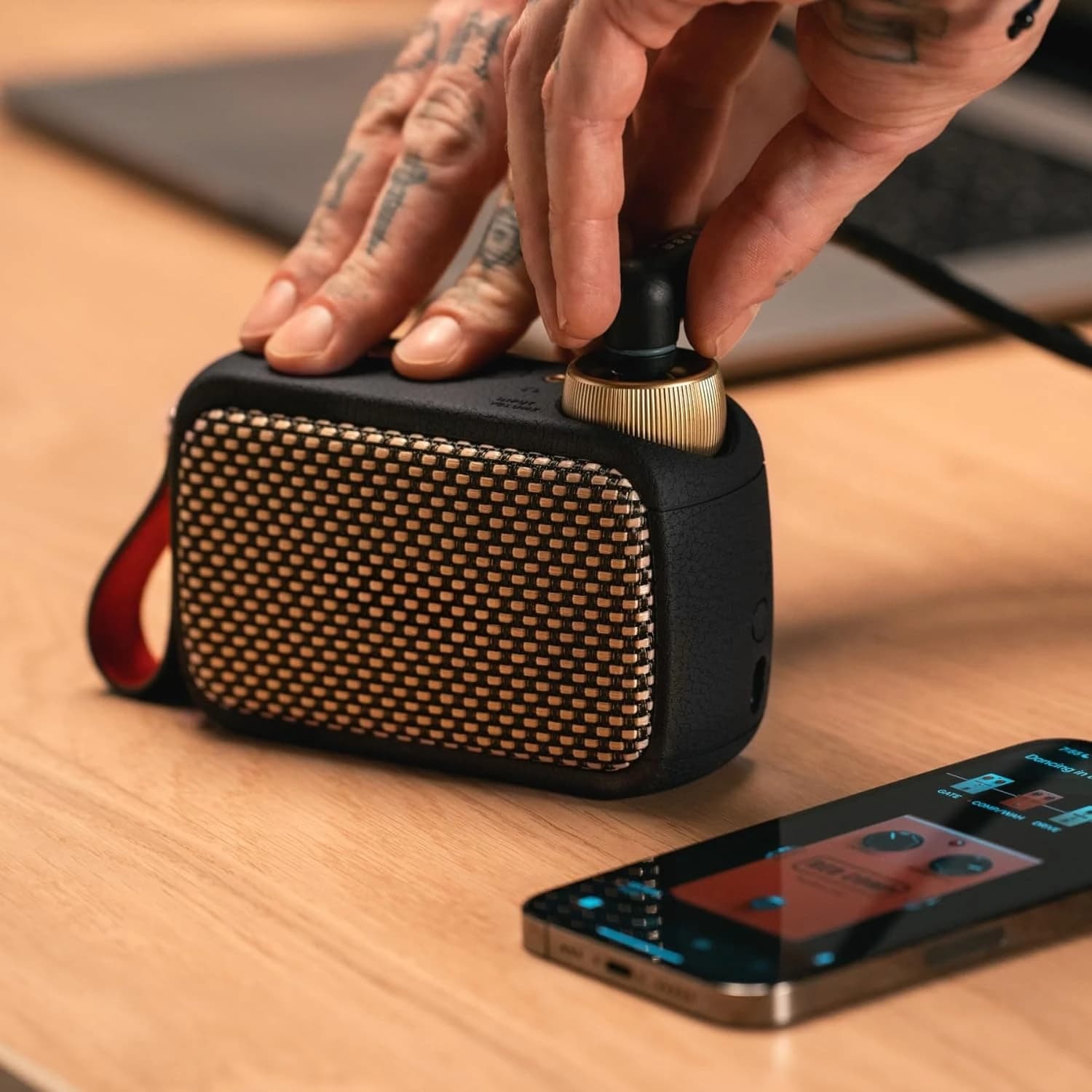 Amplificatore Portatile per Chitarra 5W con Altoparlante Bluetooth per Chitarra Elettrica e Basso