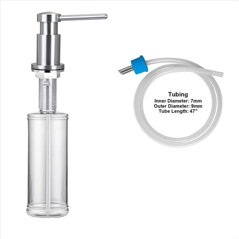 AT29-Dispenser di sapone per lavello da cucina di ricambio integrato, sistema di pompa per dispenser di sapone per piatti