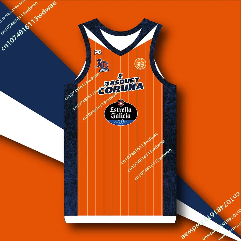 Nuova Maglia della Lega di Basket Spagnola 25/26, Gilet Sportivo da Basket per Uomo, Maglia Basquet Coruna, Gilet per Bambini ad Asciugatura Rapida, Abbigliamento per Tifosi