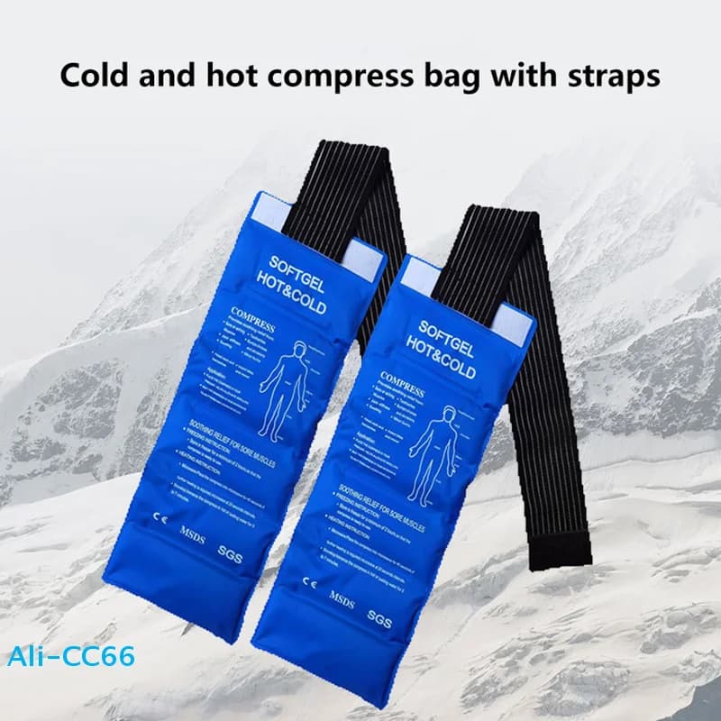【C】1 Pezzo Manicotto Refrigerante Multiuso in Gel per Gomito, Ginocchio, Caviglia, Fascia Refrigerante per Mani, Gel per Primo Soccorso, Sport, Dolori Muscolari, Cuscinetto Refrigerante/Riscaldante