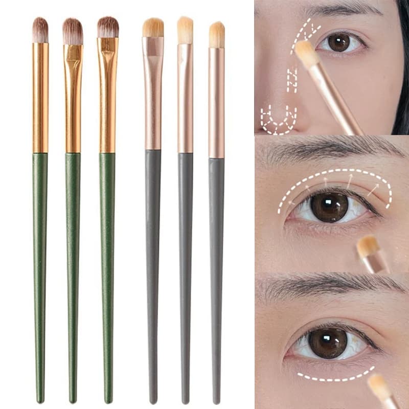 3 pcs/set Professional Makeup Brushes for Soft Hair Shading Blending Smudge Brush Liner lying silk kiss brush tools for women makeup