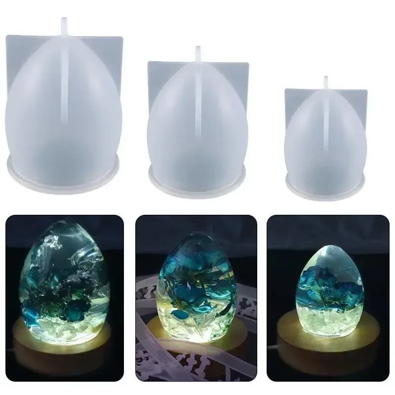 Nuovi Modelli 2026: Stampo in Silicone a Forma di Uovo per Resina Cristallina, Epossidica, Sfera a Stella, Luce Notturna, Decorazione da Tavolo, Creazione di Gioielli