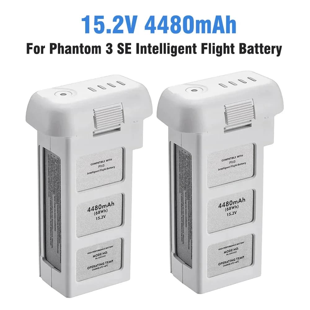 ETESBAY 2PCS 003WE Batteria per drone per DJI Phantom 3 Pro Batteria di volo intelligente avanzata