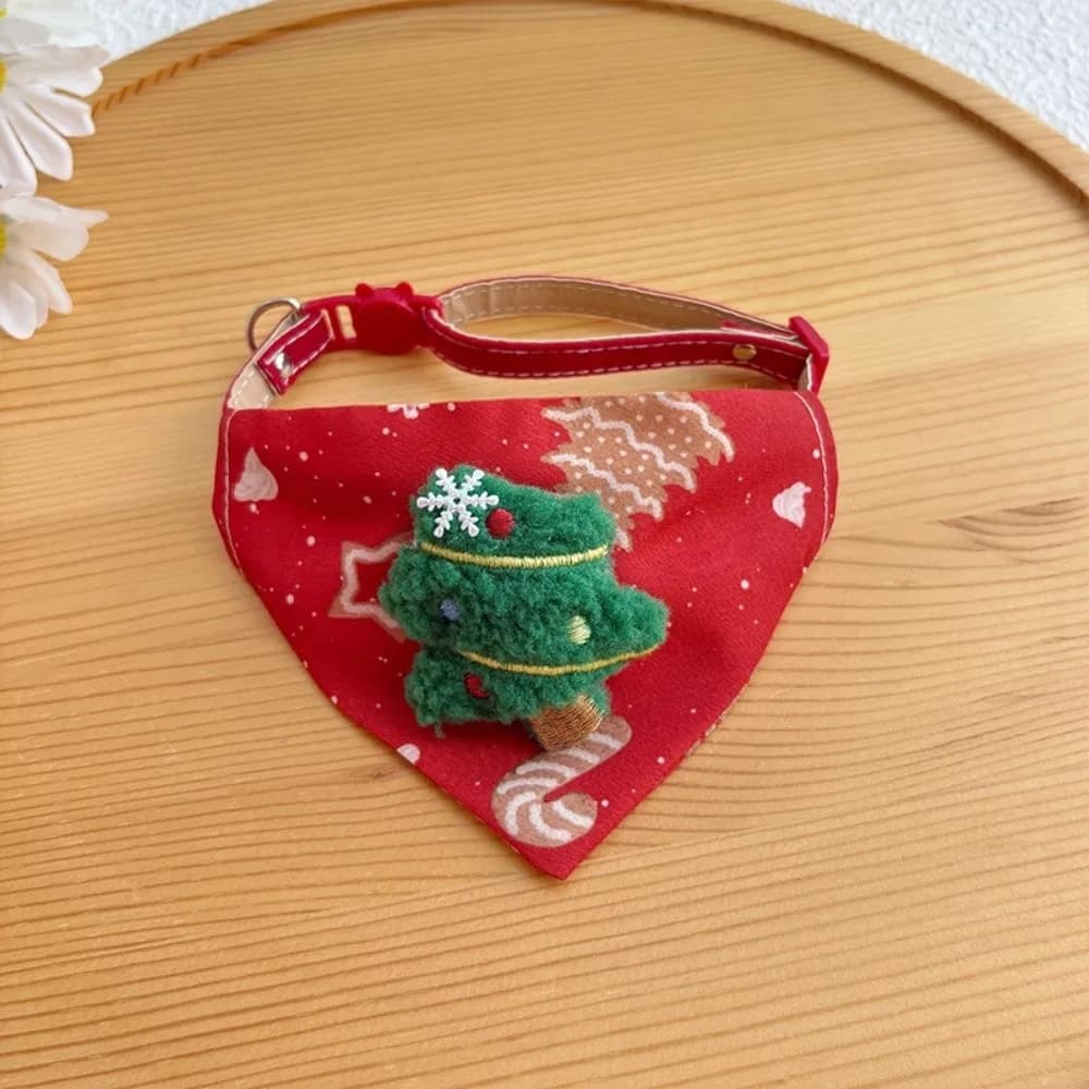 Nuovo collare per cani di Natale regolabile Decorazioni natalizie Bandane per cani portatili Sciarpa per animali domestici con collare per gatti universale resistente allo sporco