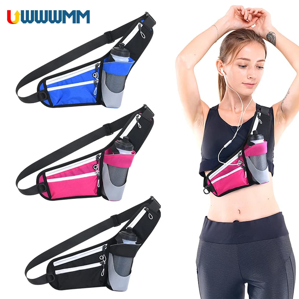 Adjustable Running Belt Moisturizing Waist Belt Men Running Waist Bag