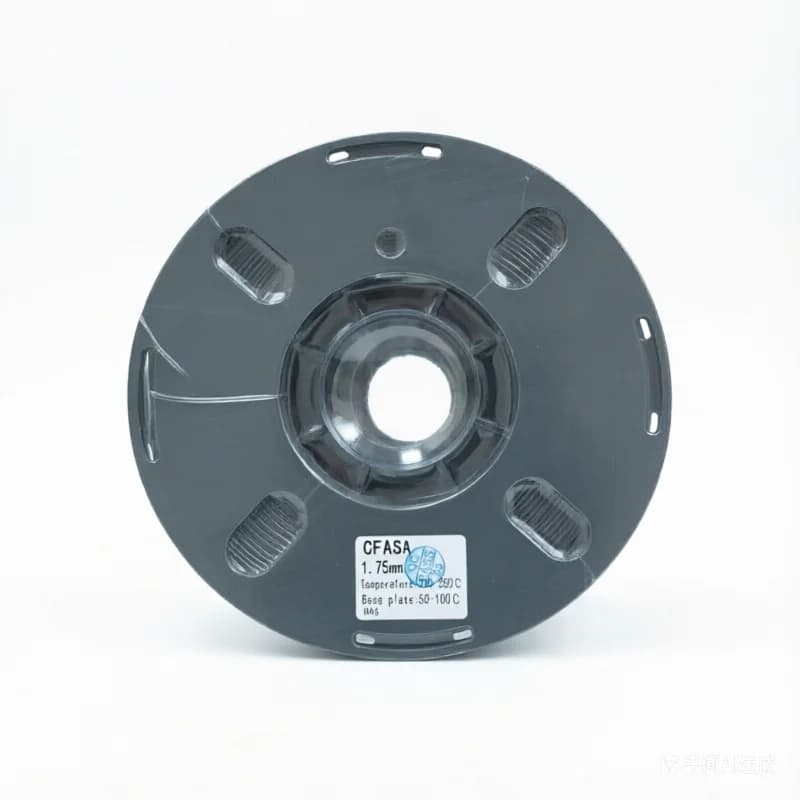 Filamento ASA CF Nero per Stampante 3D 1.75mm 1KG, ASA Rinforzato con Fibra di Carbonio con Resistenza Anti-UV e agli Agenti Atmosferici, Alta Resistenza agli Urti
