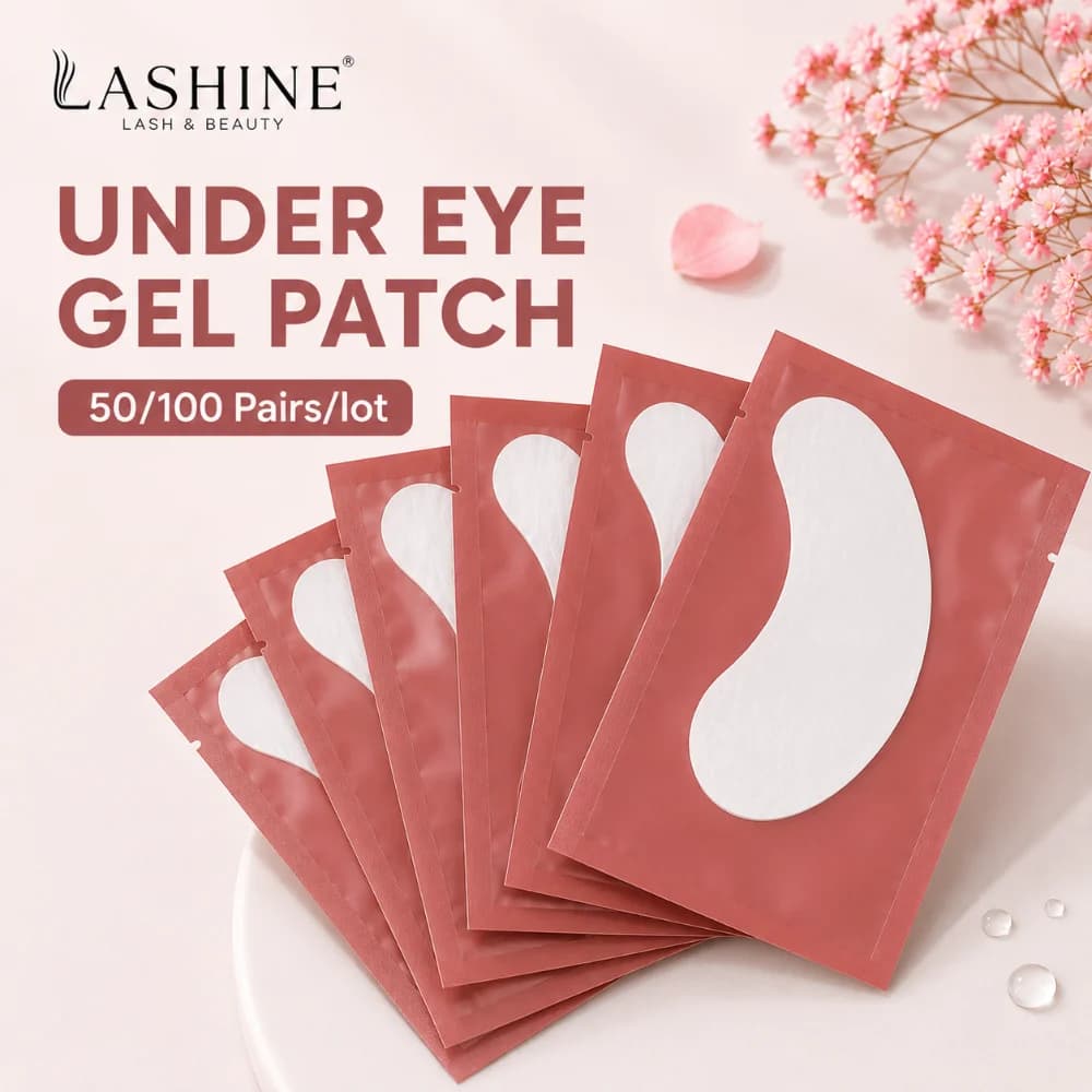 LASHINE Hydrogel Under Eye Patches for Eyelash Extension, Collagen Gel Eye Pads, Lint Free Lash Extension Supplies