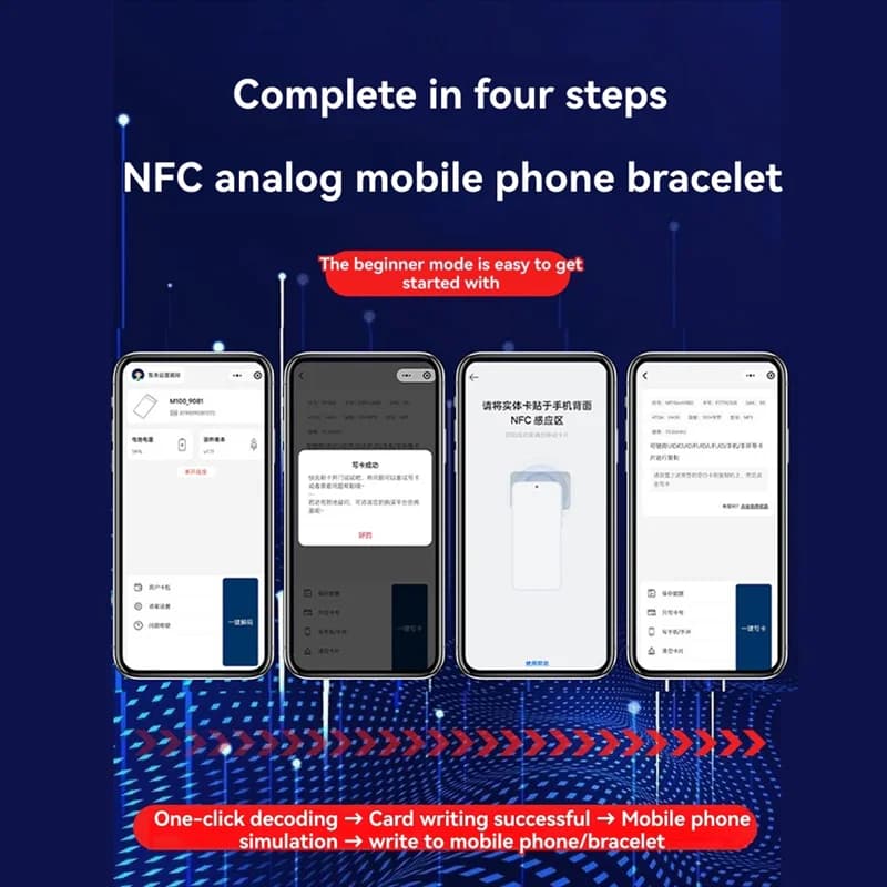 IC ID NFC PRO Card Reader Writer Bluetooth RFID Duplicator Elevator Encryption Support For Android IOS Harmonyos-[A04I]