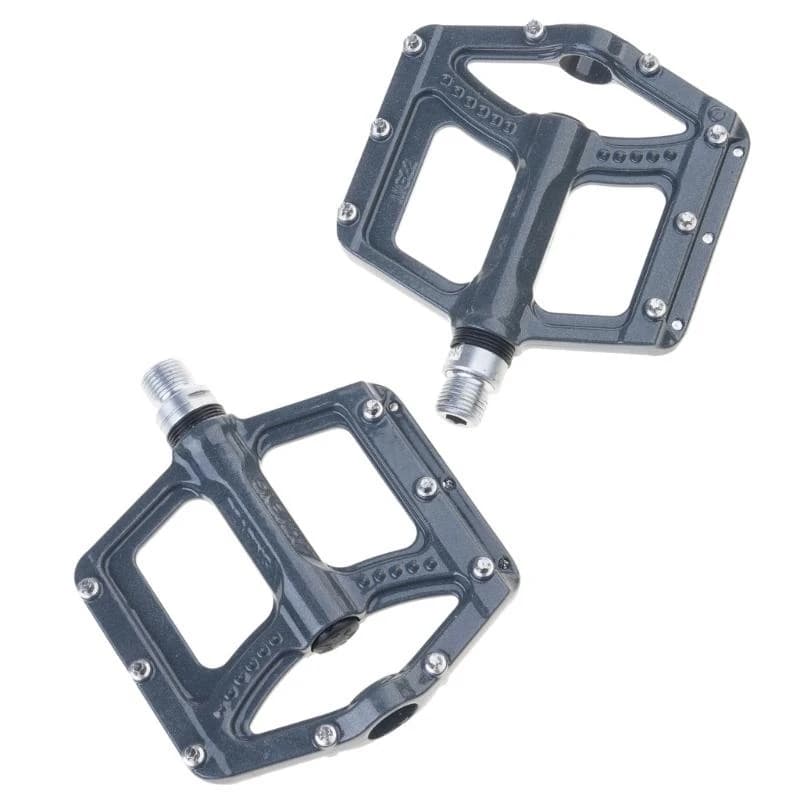 R6FE Mountain Bikes Pedals Light Weight Bicycles Pedals Nonslip Pedals Footboards Flat Platform Three Bearing 9/16In Thread