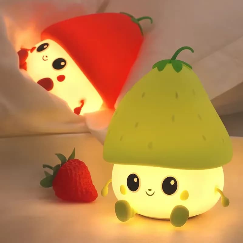 Nuova Luce Notturna a Forma di Leone Cartoon, Lampada da Comodino LED per Bambini a Forma di Elefantino, Mini Regalo, Giocattolo Luminoso con Batteria