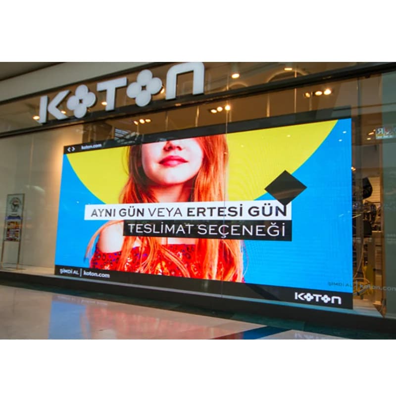 1000*1000mm Transparent LED Screen for Glasses, 3.91mm Transparent LED Display for Windows