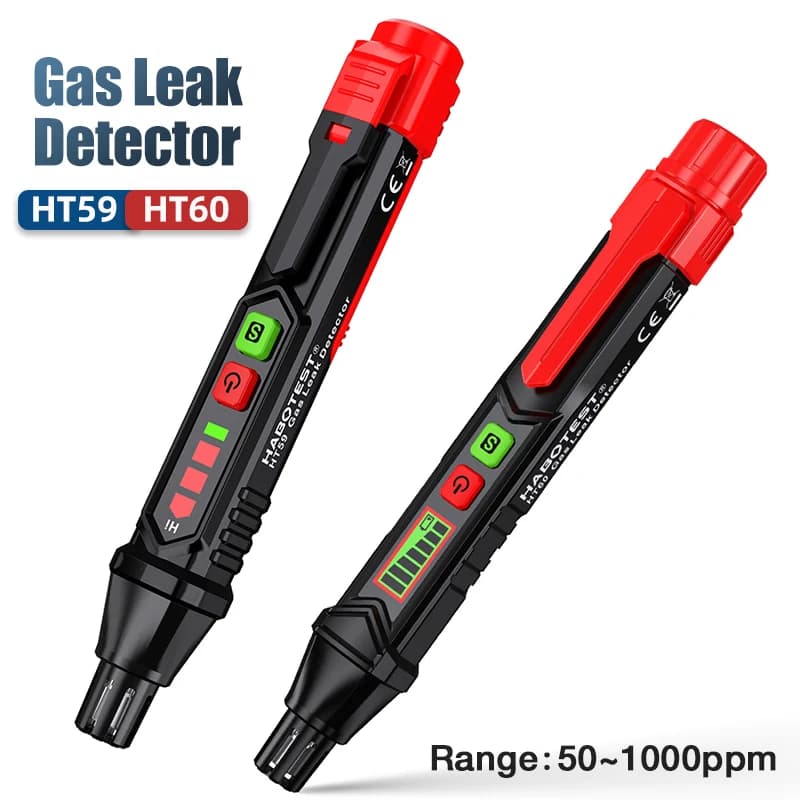 Rilevatore di perdite di gas naturale con allarme acustico e visivo, sniffer di gas portatile per individuare le fonti combustibili come metano, propano