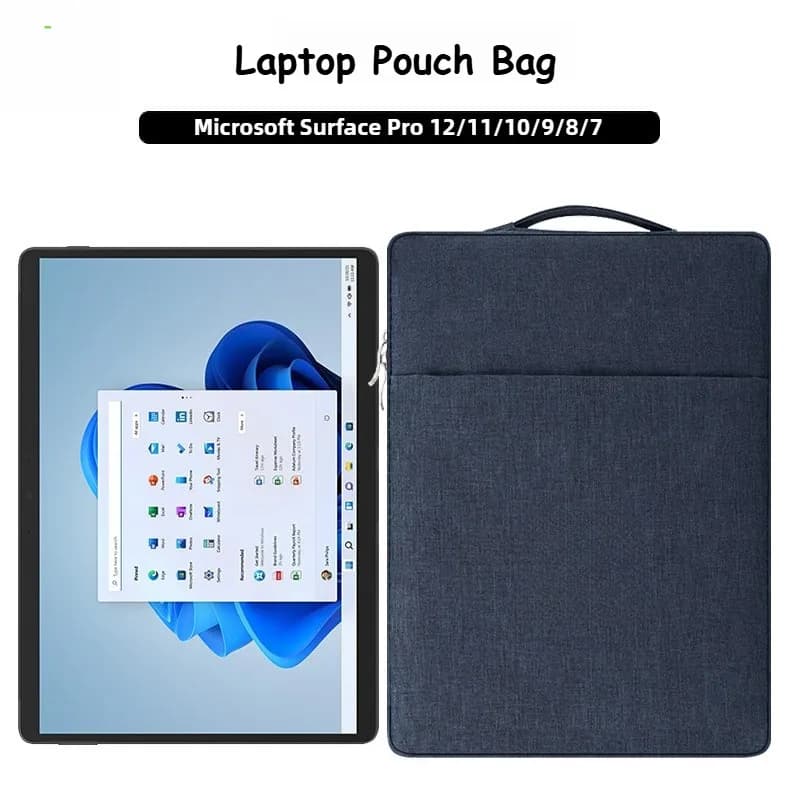 Custodia per laptop per Surface Pro 12 2025 Pro9 10 11 Custodia impermeabile da 12,4 pollici Microsoft Surface Pro7 12.3" Pro 4 3 5 Pro 6 Borsa