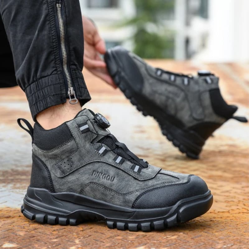 Scarpe Antinfortunistiche con Punta in Acciaio, Impermeabili, Stivali da Lavoro e Trekking, Antiurto e Antiperforazione, Stivali Indistruttibili