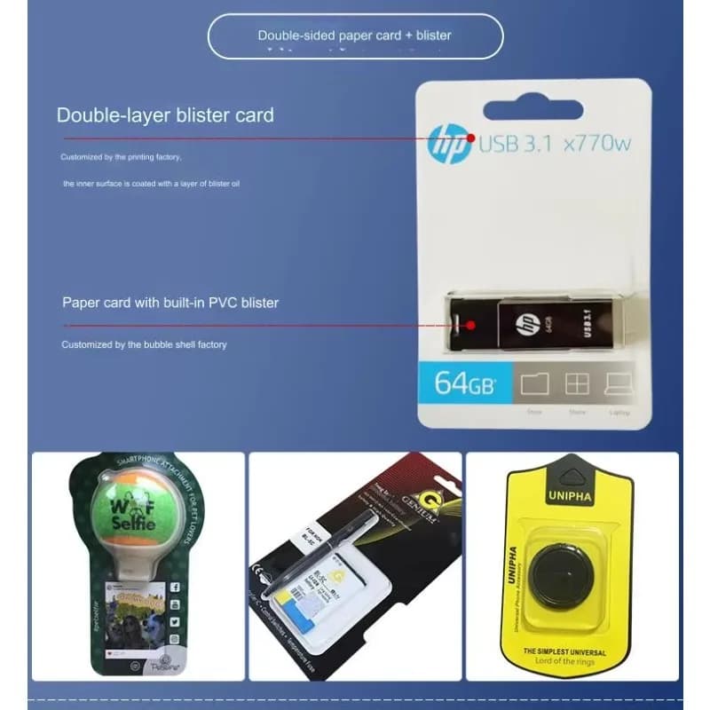 Semiautomatic Packaging Machine Blister Gold Seller for Food, Brushes, PET Cards, Hot Sealing, Essential Electric Motor