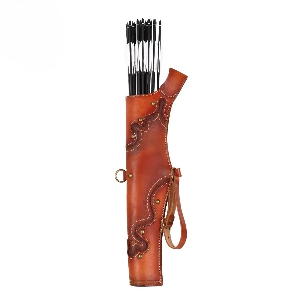 Lightweight Adjustable Archery Arrow Tube Quiver Comfort Carry Design For Equestrian Outdoor Target Shooting Daily Training