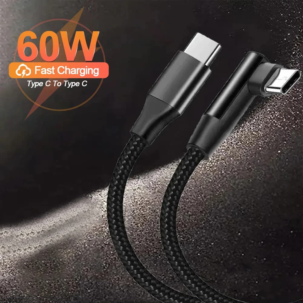 Cavo da USB C a tipo C da 60 W per iPhone 15 Pro Max Plus Cavo di ricarica USB C a ricarica rapida per Huawei P40 P30 Xiaomi Samsung