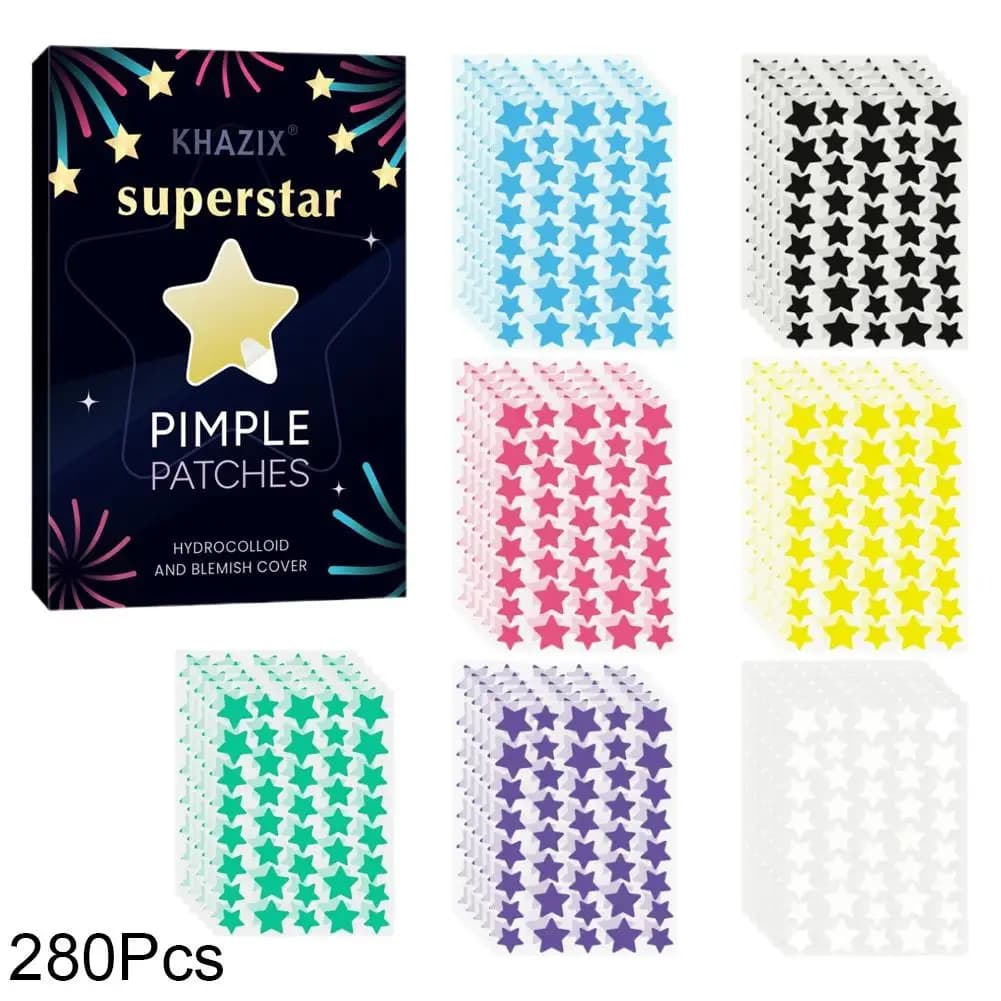 280 pieces/box Hinges Invisible for Acne, Patch Anti-Imperfections for Face, Anti-Acne Treatment for Day and Night Use for Girls