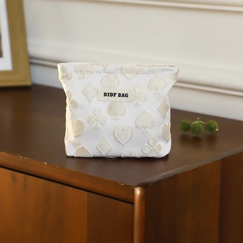Borsa per il Trucco da Donna, Piccola e Portatile, Custodia per Cosmetici, Portarossetto, Portamonete, Borsa da Viaggio, Portachiavi