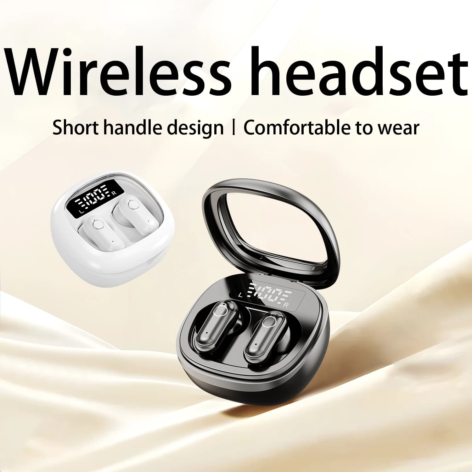 Mini invisible headphones TWS Bluetooth 5.3 Wireless Heasets HIFI Stereo earphones with noise reduction for iPhone Xiaomi