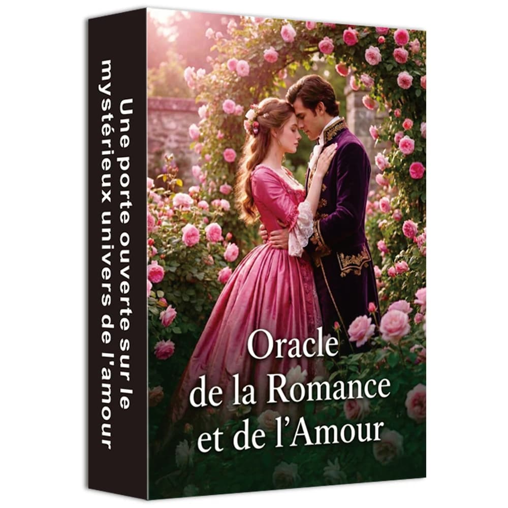 Carte Oracle originali francesi, tema romantico dell'amore, 50 carte per guida alle profezie, giochi di carte, carte dei Tarocchi, 12*8 cm, 14+
